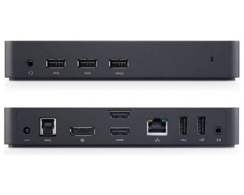 Dell Replicador de Puertos USB 3.0 Ultra HD Triple Video Docking Station D3100 EUR (Compatible con 4k)