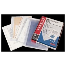 CAJA 100 FUNDAS POLIPROPILENO MULTITALADRO FORMATO FOLIO 120 MICRAS 11 TALADROS CRISTAL ESSELTE 46101