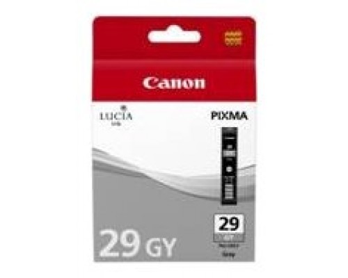 Cartucho tinta canon pgi - 29gy gris pixma