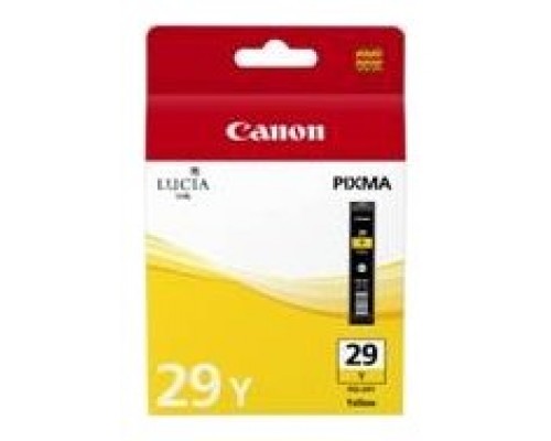 Cartucho tinta canon pgi - 29y amarillo pixma