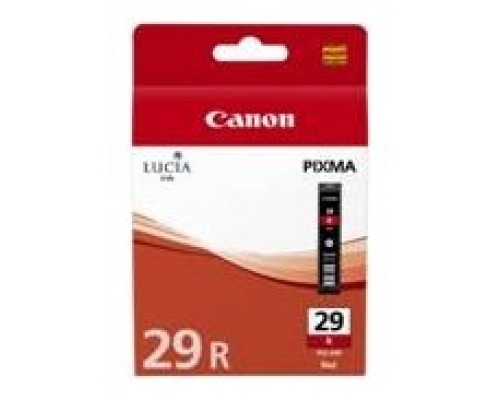 Cartucho tinta canon pgi - 29r rojo pixma