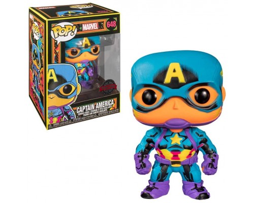 Funko pop marvel black light capitan