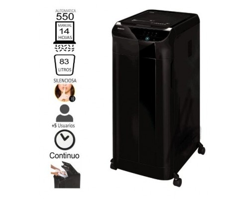 FELLOWES Destructora 550C auto.cort particulas