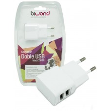 Cargador Doble USB 2A-1A Biwond