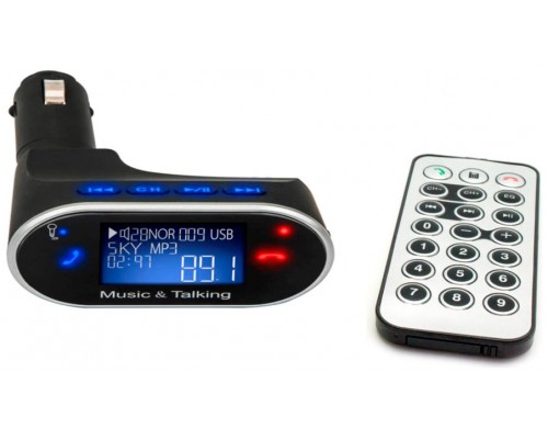 Reproductor MP3 USB/MicroSD + Transmisor FM Coche