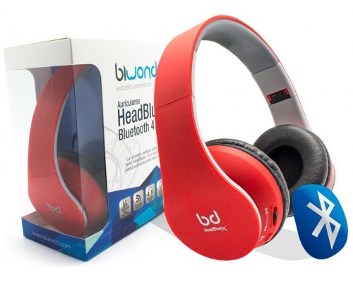 Auriculares Biwond HeadBluex Bluetooth 4.0 Rojo