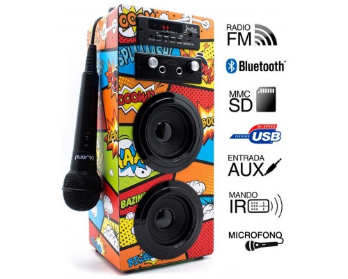 Altavoz Biwond JoyBox Karaoke Bluetooth Comic