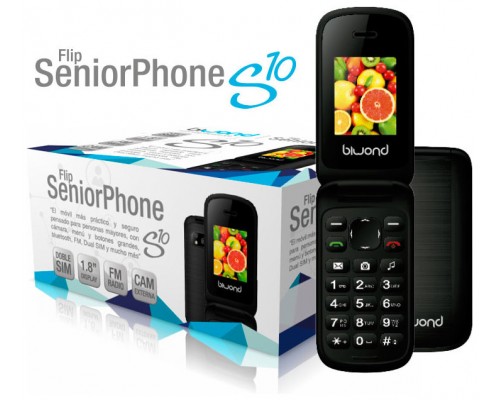 Teléfono Biwond S10 Dual SIM SeniorPhone  Negro