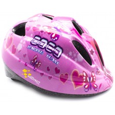 Casco de protección infantil Rosa talla M (52-56 cm)