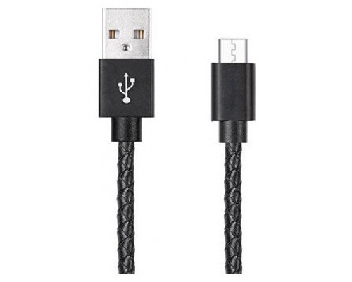 Cable USB a Micro USB 5 Pines (Carga y Transferencia) Piel 1m Biwond