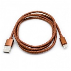 Cable USB a Lightning 8 Pines (Carga y Transferencia) Piel 1m Biwond