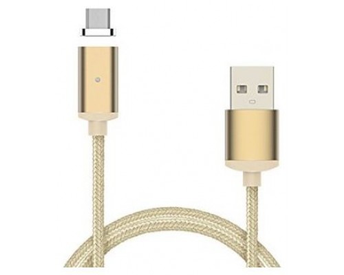 Cable USB a Micro USB 5 Pines (Carga y Transferencia) Metal Oro 1m Biwond