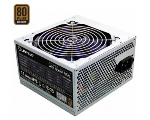 FUENTE DE ALIMENTACION UNYKAch ATX 52038 350W 80+ BRONZEAPFC ACTIVO VENTILADOR 12x12 SILENCIOSO