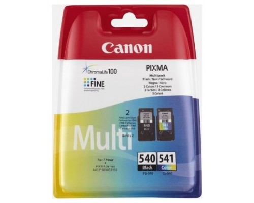 TINTA CANON PG540 CL541 PACK NEGRO CIAN MAGENTA AMARILLO