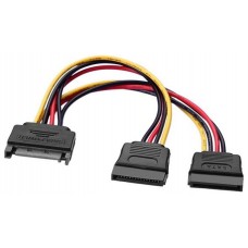 Duplicador SATA 15P-M/H a 2 x SATA 15P-H