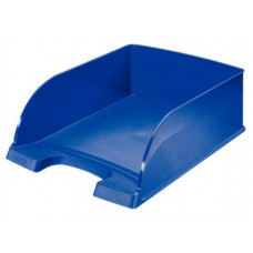 Pack de 4. BANDEJA APILABLE JUMBO EN POLIESTIRENO FORMATO FOLIO COLOR AZUL LEITZ 52330035 [min4]