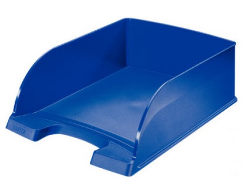 Pack de 4. BANDEJA APILABLE JUMBO EN POLIESTIRENO FORMATO FOLIO COLOR AZUL LEITZ 52330035 [min4]