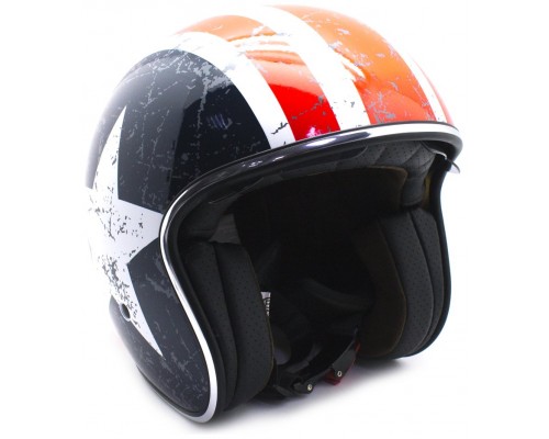 Casco Moto Jet Star Vintage Talla S