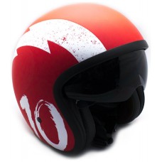 Casco Moto Jet Sunra Rojo Talla S