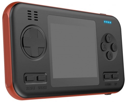 CONSOLA PORTATIL Y POWERBANK 416 JUEGOS NARANJA/NEGRO