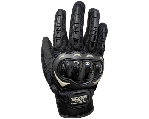 Guantes Táctiles Antideslizantes Moto Negro Talla M