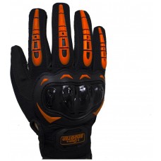 Guantes Táctiles Antideslizantes Moto Naranja Talla M