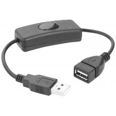 Cable USB 28cm 2.0 Macho a Hembra