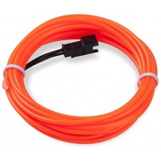 Luz Neón Flexible Naranja para Coche 5m