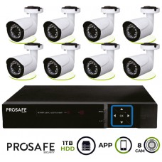 Kit Seguridad Grabador +  Vídeo Digital 8 Cámaras 8CH DVR6408  ProSafe