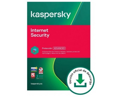 Kaspersky Internet Security: 1 Dispositivo / 1 año (DIGITAL)