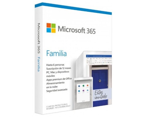 Microsoft 365 Familia 6-PC/MAC - 1 año (DIGITAL)