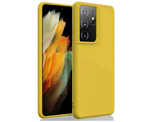 Funda Samsung Galaxy S21 Ultra 6.8" Silicona Amarillo