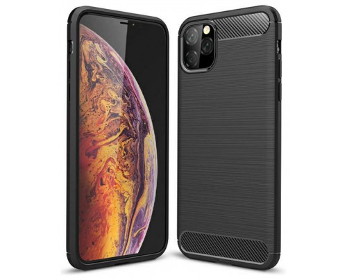 Funda iPhone 12 Pro Max 6.7" Fibra Carbono Negro