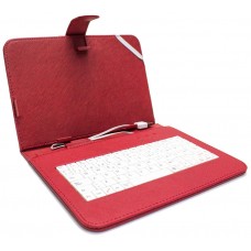 Funda Tablet Teclado 8" Roja