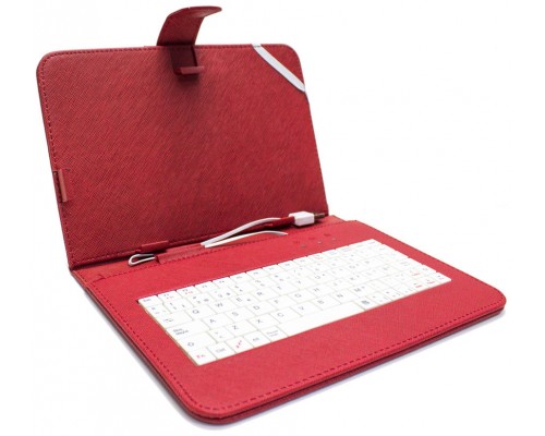 Funda Tablet Teclado 8" Roja