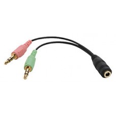 Adaptador Jack 3.5mm Salida Audio + Micro M/M