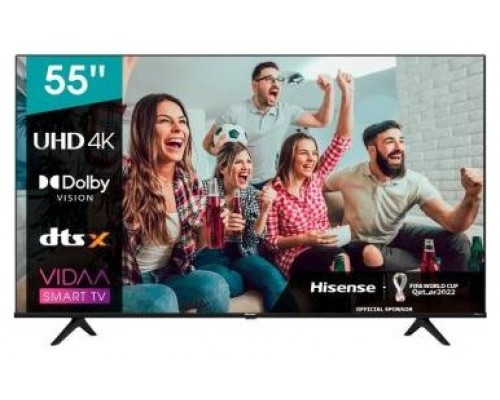 TV HISENSE 55A6BG 55" UHD 4K SLIM SMART VIDAA WIFI NEGRO HDMI USB