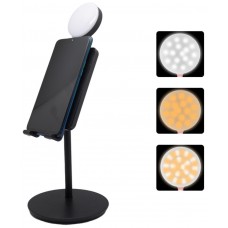 Soporte Smartphone Luz LED Negro