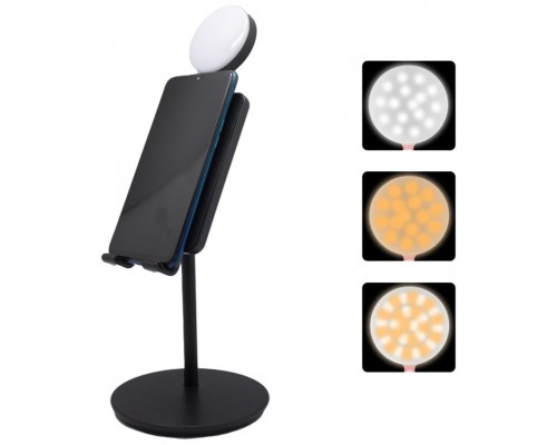 Soporte Smartphone Luz LED Negro