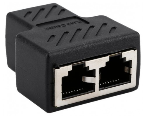 Adaptador Cable Red Ethernet RJ45 1 a 2 Vías