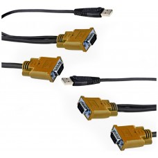 Set 2 x Cable VGA M / VGA M para KVM 1.2m