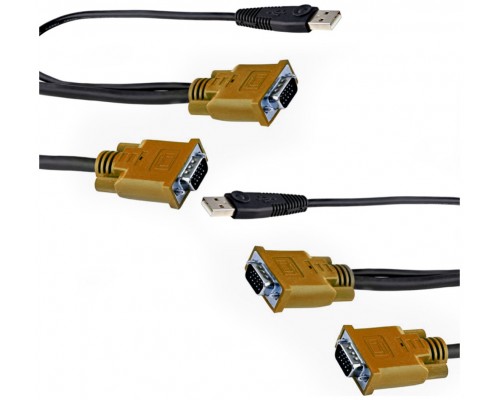 Set 2 x Cable VGA M / VGA M para KVM 1.2m