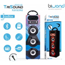 Altavoz Biwond JoyBox TriSound Karaoke Negro