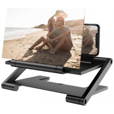 Soporte Amplificador Pantalla 3D 8" Smartphone Negro