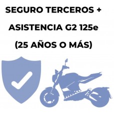 Seguro Terceros + Asistencia 125e G2 (25 Años o Más)