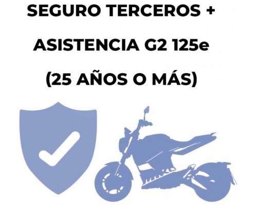 Seguro Terceros + Asistencia 125e G2 (25 Años o Más)