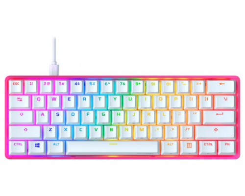 HyperX Teclado Alloy Origins 60 rosa - Teclado mecánico gaming - Rojo HX