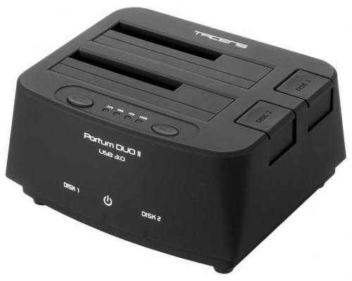 TACENS PORTUM DUO USB 3.0, DOCKING STATION DOBLE SATA 2.5/3.5, CLONADO AUTONOMO, OTB ONE TOUCH BACKUP