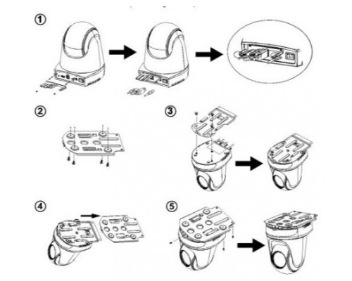 AVER ACCESORIES DL30 AND DL10 CEILING-MOUNT KIT  CEILING-MOUNT KIT BRACKETS FOR DL30 AND DL10 (60S5000000AB)