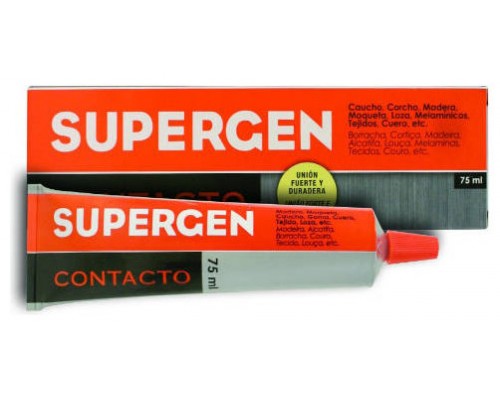 Pack de 24. ADHESIVO DE CONTACTO EN TUBO TIPO CLASICO 75ML. SUPERGEN 62600-00000-05 [min24]